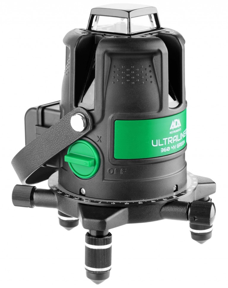 Лазерный уровень ADA ULTRALiner 360 4V GREEN Set по цене 22 990 руб. у .