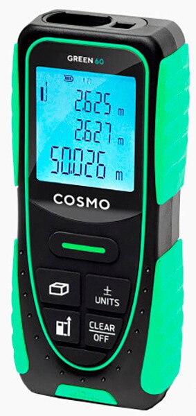 Рулетка лазерная ADA COSMO 60 GREEN с функцией уклономера